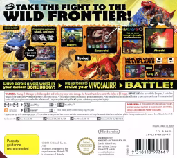 An image of Fossil Fighters: Frontier - Back Cover.