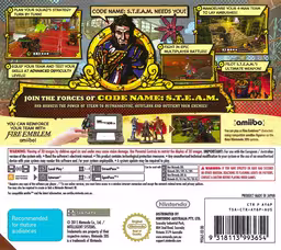 An image of Code Name: S.T.E.A.M. - Back Cover.