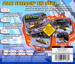 An image of Crazy Taxi 2 - Back Cover.