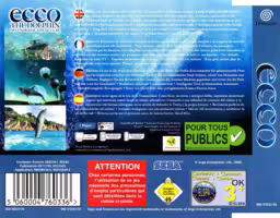 An image of Ecco the Dolphin: Defender of the Future - Back Cover.