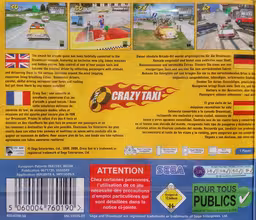 An image of Crazy Taxi - Back Cover.