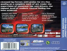 An image of F355 Challenge Passione Rossa - Back Cover.