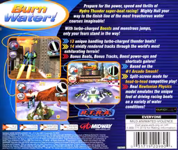 An image of Hydro Thunder - Back Cover.
