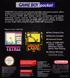 An image of Game Boy Pocket - Box Back.