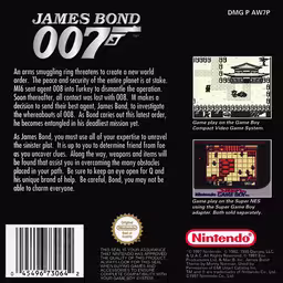 An image of James Bond 007 - Box Back.