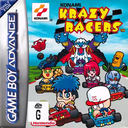 An image of Konami Krazy Racers - Box Front.