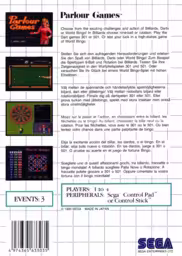 An image of Parlour Games - Back Cover.