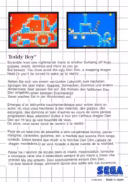 An image of Teddy Boy - Back Cover.