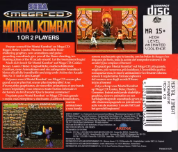 An image of Mortal Kombat - Back Cover.