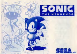 An image of Sonic the Hedgehog - Instruction Manual.
