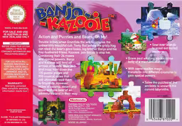 An image of Banjo Kazooie - Box Back.
