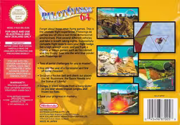 An image of Pilot Wings 64 - Box Back.