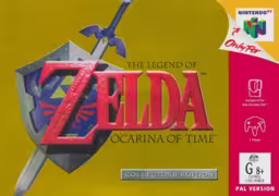 An image of The Legend of Zelda: The Ocarina of Time - Box Front.