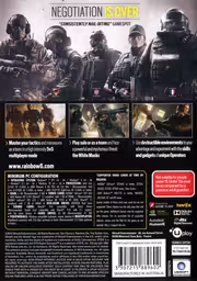 An image of Tom Clancy’s Rainbow Six Siege - Back Cover.