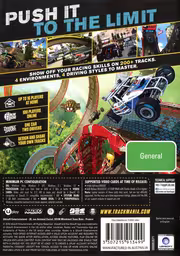An image of Trackmania Turbo - Back Cover.