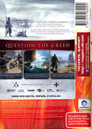 An image of Assassin’s Creed Rogue - Back Cover.