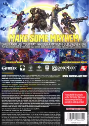 An image of Borderlands 3 - Back Cover.