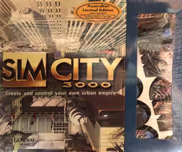 An image of Sim City 3000 – Australian Limited Edition (Launch Bundle) - Box Front.