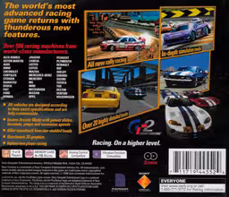 An image of Gran Turismo 2 (Greatest Hits) - Back Cover.
