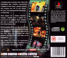 An image of Fear Effect - Back Cover.