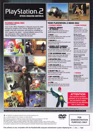 An image of ops2m demo 32 Demo Disc 14/May 2003 - Back Cover.