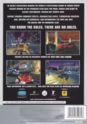 An image of Midnight Club: Street Racing (Platinum) - Back Cover.