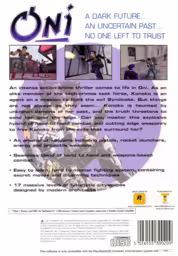 An image of Oni - Back Cover.