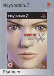 An image of Resident Evil Code: Veronica X (Platinum) - Front Cover.