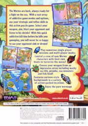 An image of Worms Blast - Back Cover.