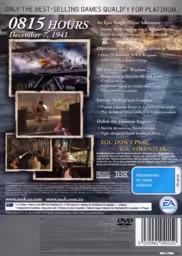 An image of Medal of Honor: Rising Sun (Platinum) - Back Cover.