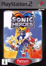 An image of Sonic Heroes (Platinum) - Front Cover.
