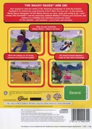 An image of Wacky Races: Mad Motors - Back Cover.