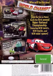 An image of Disney•Pixar Cars Mater-National Championship - Back Cover.