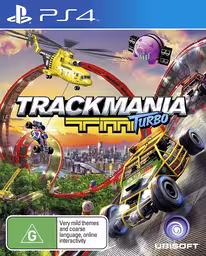 An image of Trackmania Turbo - Front Cover.