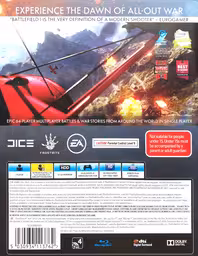 An image of Battlefield 1 - Back Cover.