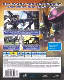 An image of Earth Defense Force 4.1: The Shadow of New Despair - Back Cover.