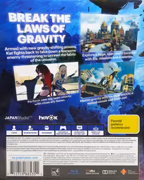 An image of Gravity Rush 2 - Back Cover.