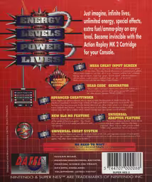 An image of Pro Action Replay MK2 - Back Cover.