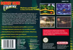 An image of Box & Manual: Donkey Kong Country - Box Back.