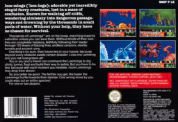 An image of Lemmings - Box Back.