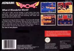 An image of Parodius - Box Back.