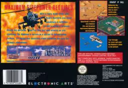 An image of Desert Strike: Return to the Gulf - Box Back.