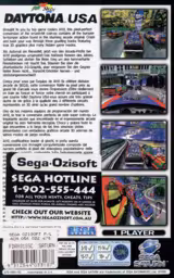 An image of Manual: Daytona USA - Back Cover.