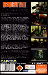 An image of Resident Evil - Back Cover.