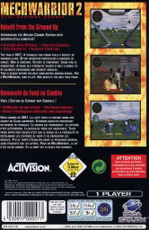 An image of MechWarrior 2: 31st Century Combat – Arcade Combat Edition - Back Cover.