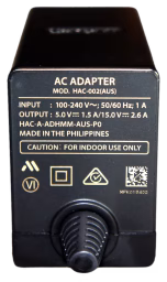 An image of AC Adapter - Product Label.