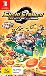 An image of Switch Sushi Striker: Way of the Sushido - Front Cover.
