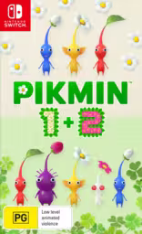 An image of Pikmin 1 + 2 - Front Cover.