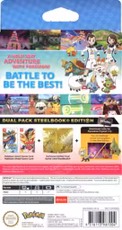 An image of Pokémon Sword and Pokemon Shield Dual Pack - Box Back.