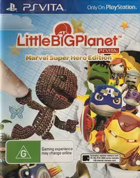 An image of LittleBigPlanet PS Vita: Marvel Super Hero Edition - Front Cover.
